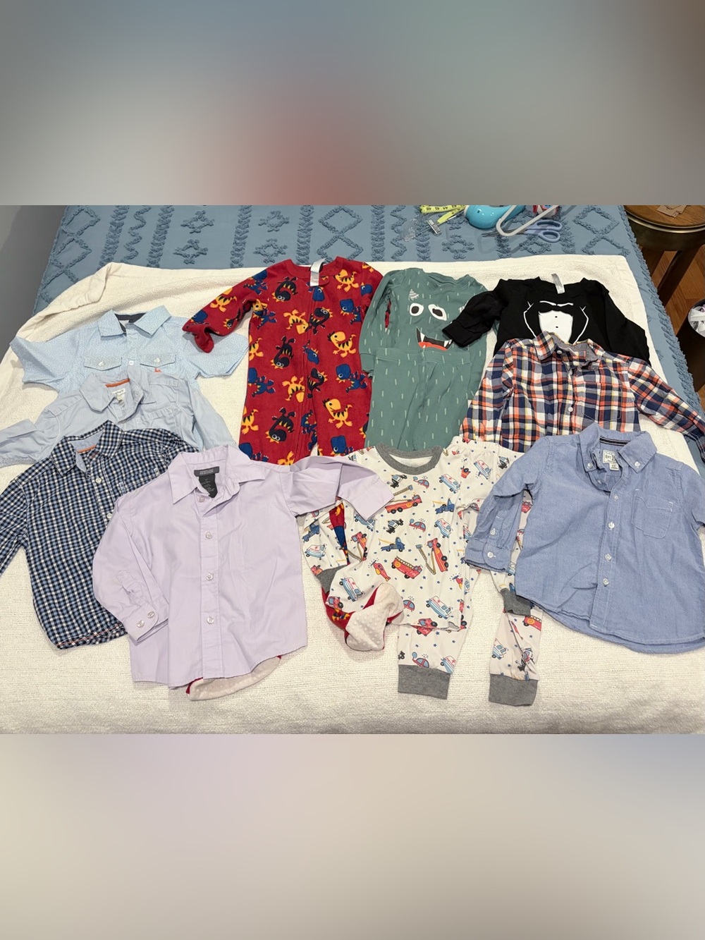 Boys 3T 3X/4T Clothing Lot Shirts Pajamas Carter’s Old Navy Gymboree 10 Pc